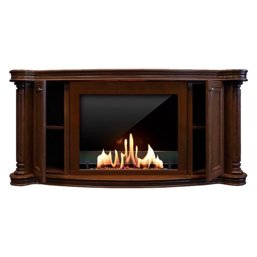 Биокамин в портале SteelHeat Bethoven, стекло, стемалит SteelHeat