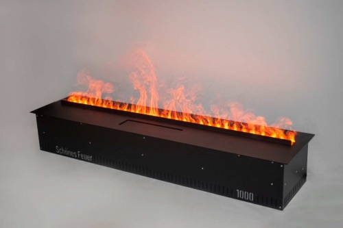 Электроочаг Schönes Feuer 3D FireLine 1000 Pro со стальной крышкой в Санкт-Петербурге